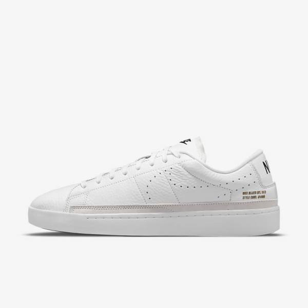 Men\'s Nike Blazer Low X Trainers White / Light Brown / Black | NK287AYH