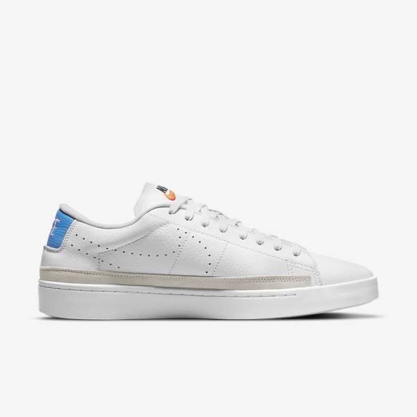 Men's Nike Blazer Low X Trainers White / Light Blue / White | NK391NBA