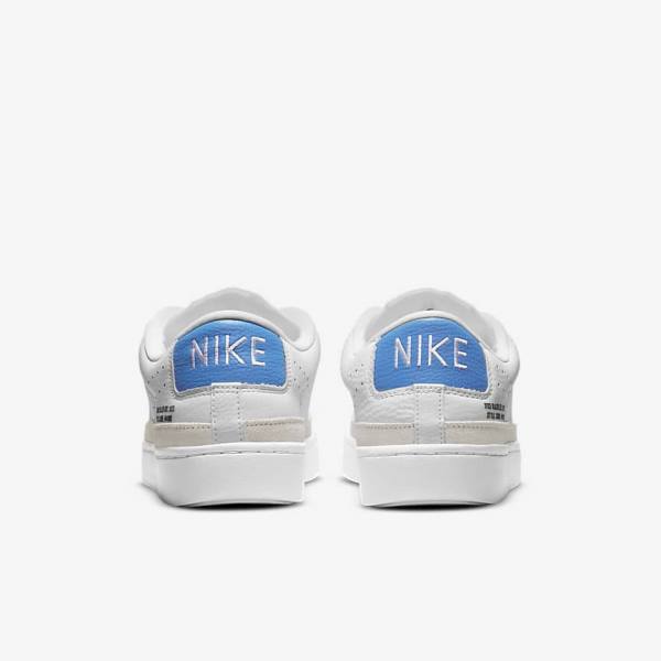 Men's Nike Blazer Low X Trainers White / Light Blue / White | NK391NBA