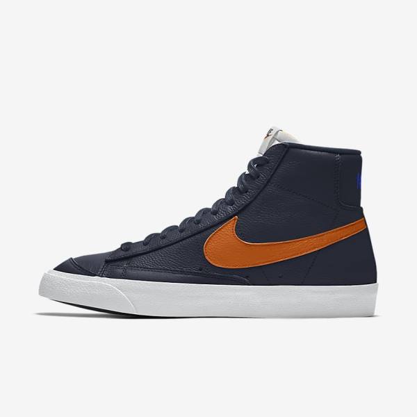 Men\'s Nike Blazer Mid By You Custom Trainers Multicolor | NK198UKQ