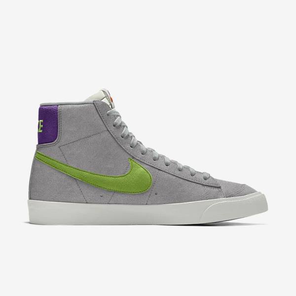 Men's Nike Blazer Mid By You Custom Trainers Multicolor | NK430RBG