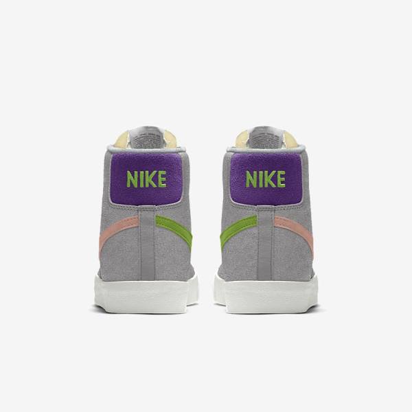 Men's Nike Blazer Mid By You Custom Trainers Multicolor | NK430RBG