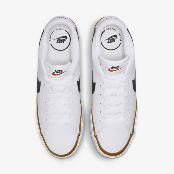 Men's Nike Court Legacy Trainers White / Black | NK920YVI