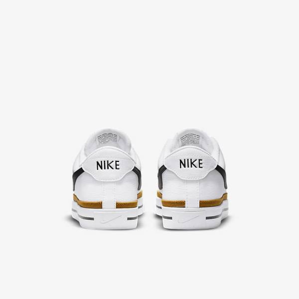 Men's Nike Court Legacy Trainers White / Black | NK920YVI