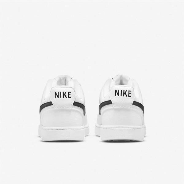 Men's Nike Court Vision Low Next Nature Trainers White / Black | NK086YLD