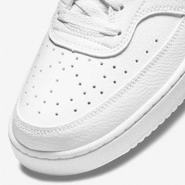 Men's Nike Court Vision Low Next Nature Trainers White / Black | NK086YLD