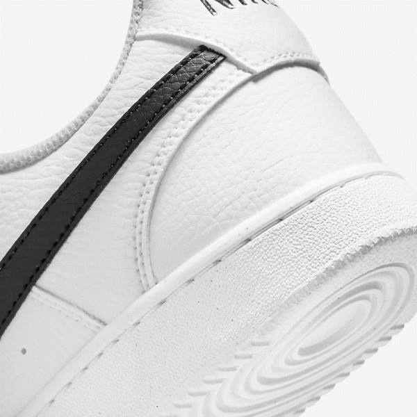 Men's Nike Court Vision Low Next Nature Trainers White / Black | NK086YLD