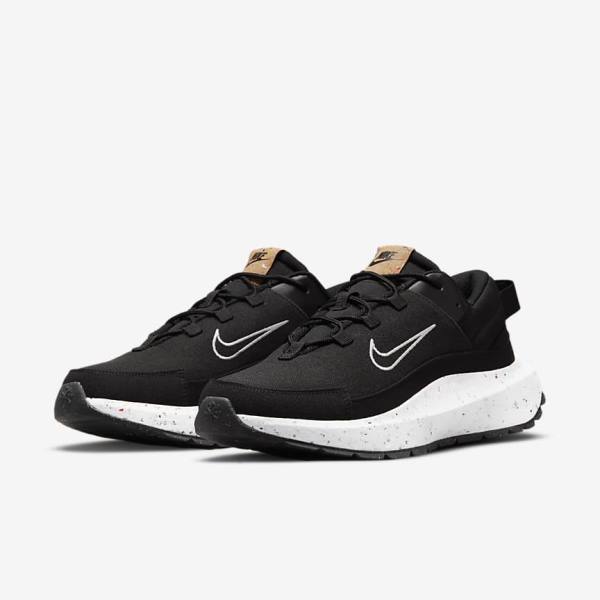 Men's Nike Crater Remixa Trainers Black / Dark Grey / White | NK170OIR