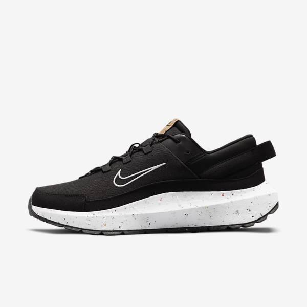 Men\'s Nike Crater Remixa Trainers Black / Dark Grey / White | NK170OIR