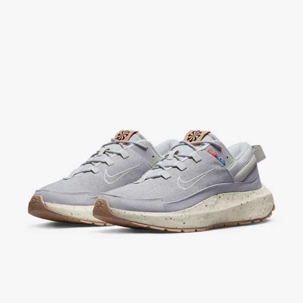 Men's Nike Crater Remixa Trainers Grey / Brown | NK018CLK