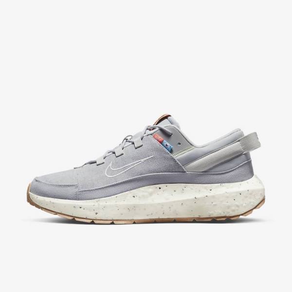 Men\'s Nike Crater Remixa Trainers Grey / Brown | NK018CLK