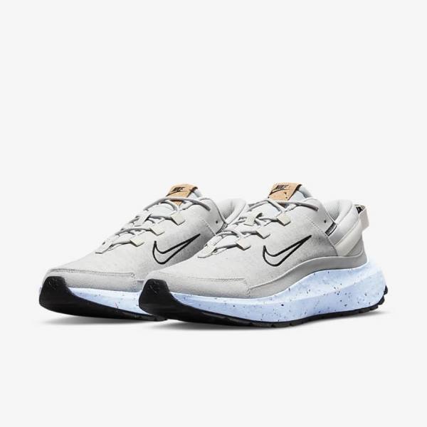 Men's Nike Crater Remixa Trainers Grey / Blue / Light Beige / Black | NK960DYS