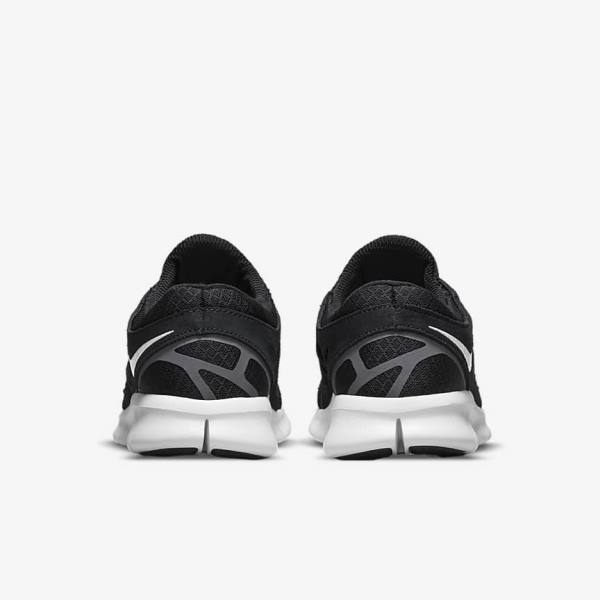 Men's Nike Free Run 2 Trainers Black / Dark Grey / White | NK391PWN