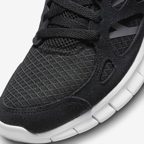 Men's Nike Free Run 2 Trainers Black / Dark Grey / White | NK391PWN