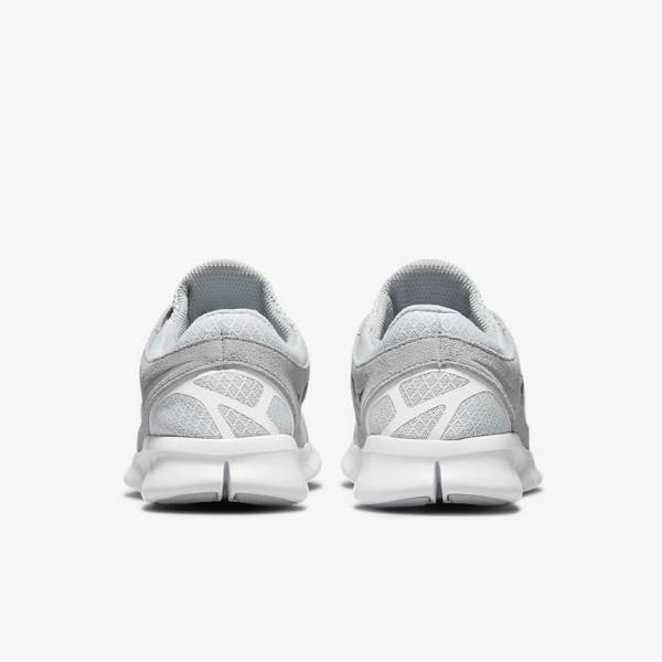 Men's Nike Free Run 2 Trainers Grey / White / Platinum | NK054MWI