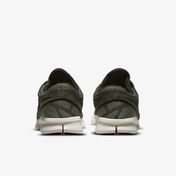 Men's Nike Free Run 2 Trainers Olive / Black | NK892JKI