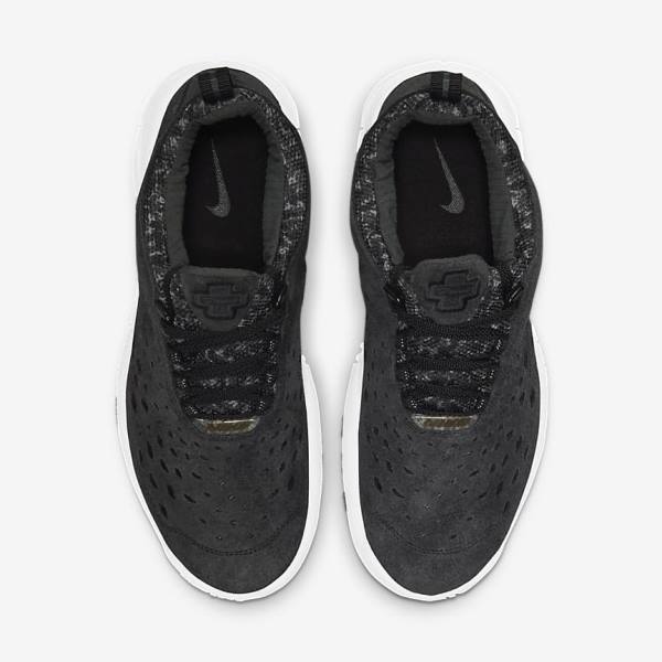 Men's Nike Free Run Trail Trainers Black / White / Dark Grey | NK607IWD