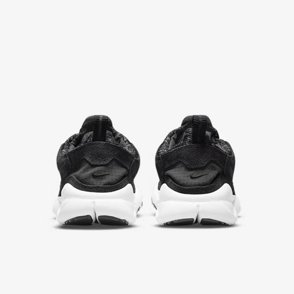 Men's Nike Free Run Trail Trainers Black / White / Dark Grey | NK607IWD