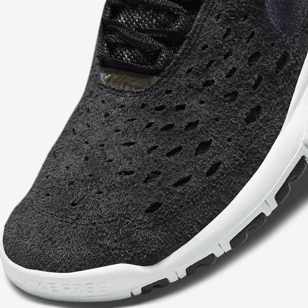 Men's Nike Free Run Trail Trainers Black / White / Dark Grey | NK607IWD