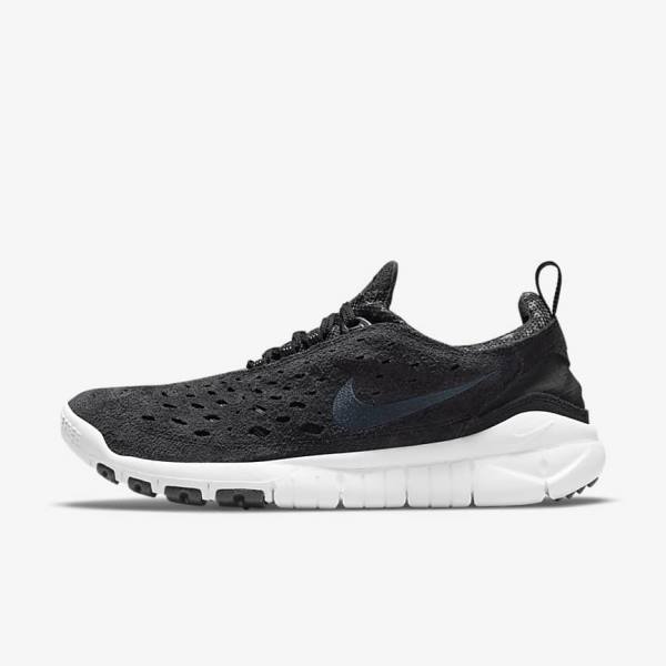 Men\'s Nike Free Run Trail Trainers Black / White / Dark Grey | NK607IWD