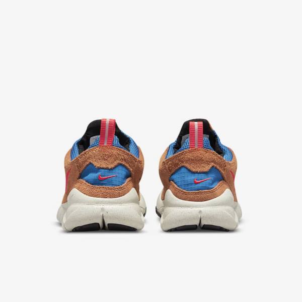 Men's Nike Free Run Trail Trainers Blue / Light Cream / Red | NK941OWY