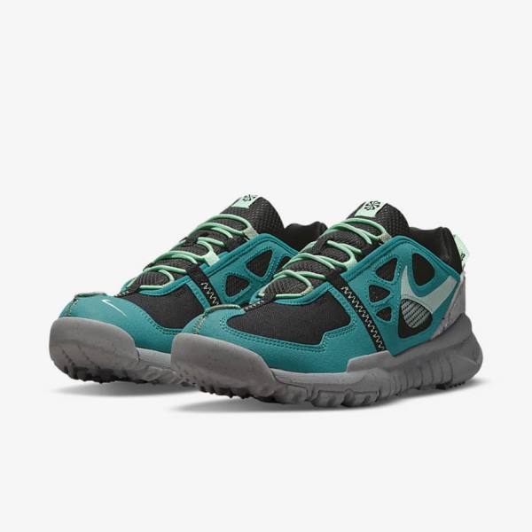 Men's Nike Free Terra Vista Trainers Black / Green / Mint | NK357PGM