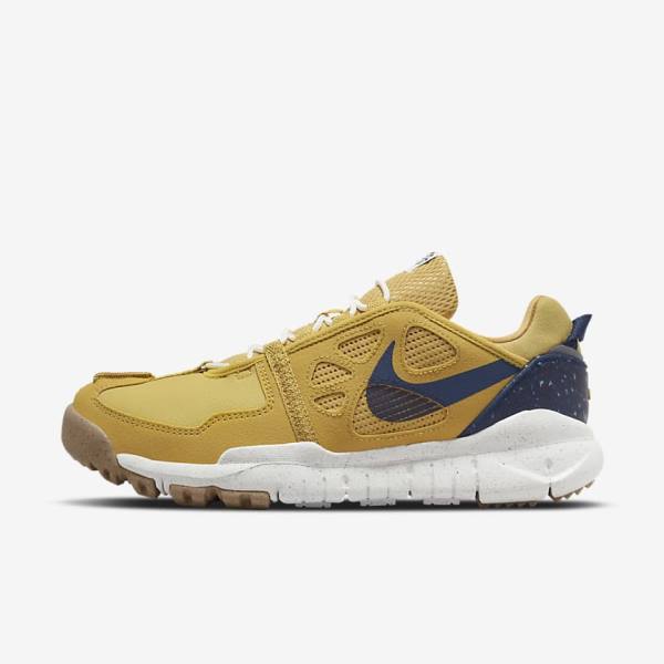 Men\'s Nike Free Terra Vista Trainers Gold / Navy | NK708BCZ