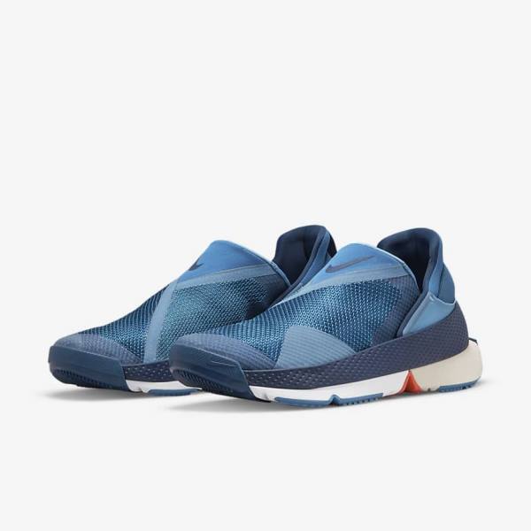 Men's Nike Go FlyEase Trainers Blue / White | NK978ICR