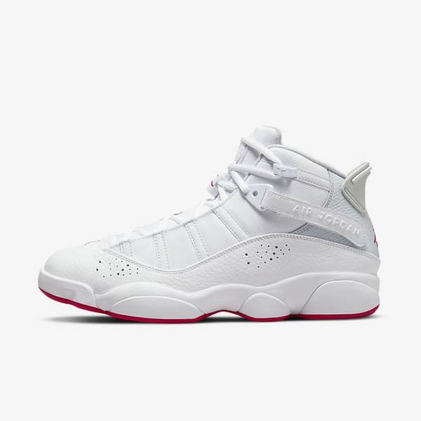 Men\'s Nike Jordan 6 Rings Trainers White / Platinum | NK972XYV