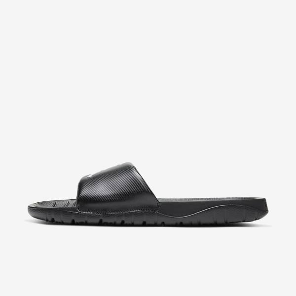 Men's Nike Jordan Break Slides Black / White | NK530PBU