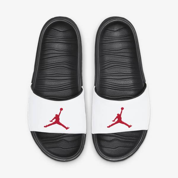 Men's Nike Jordan Break Slides Black / White / Red | NK712CAQ