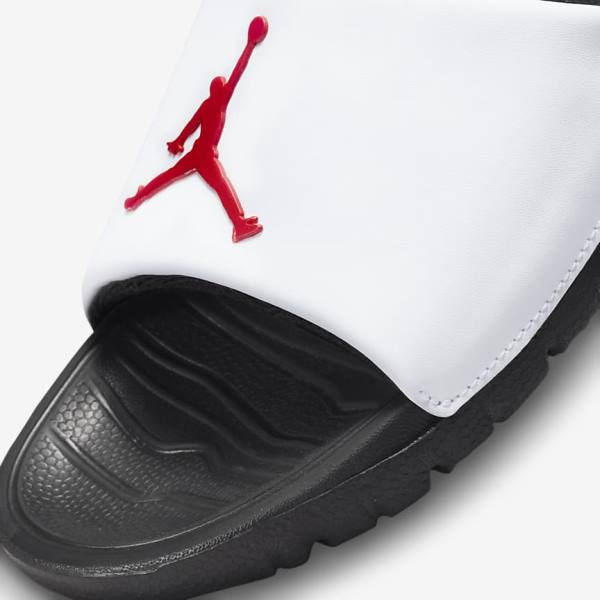 Men's Nike Jordan Break Slides Black / White / Red | NK712CAQ