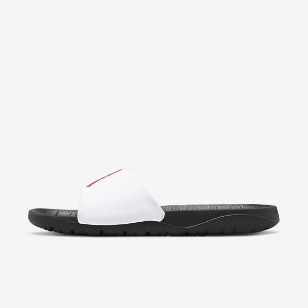 Men\'s Nike Jordan Break Slides Black / White / Red | NK712CAQ