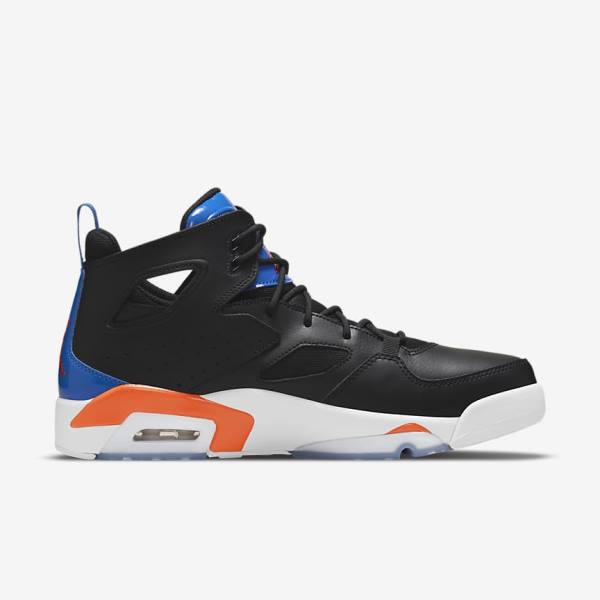 Men's Nike Jordan Flight Club 91 Trainers Black / Royal / White / Orange | NK236OKT