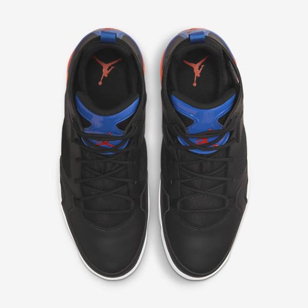 Men's Nike Jordan Flight Club 91 Trainers Black / Royal / White / Orange | NK236OKT