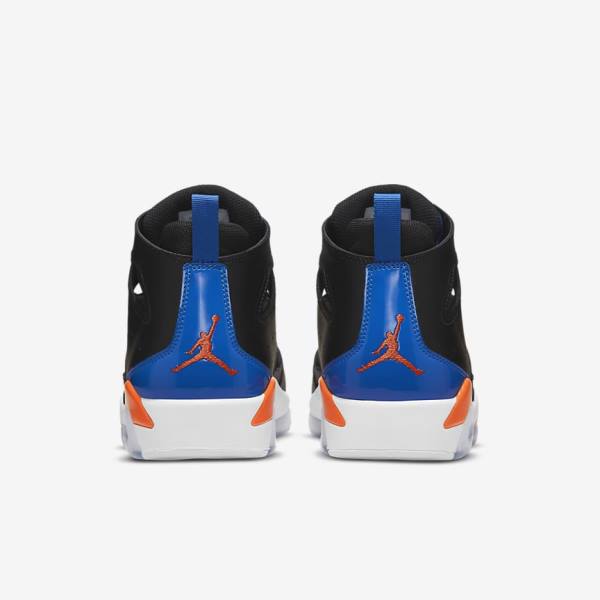 Men's Nike Jordan Flight Club 91 Trainers Black / Royal / White / Orange | NK236OKT