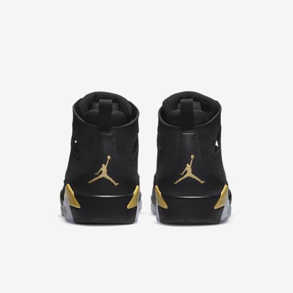 Men's Nike Jordan Flight Club 91 Trainers Black / Metal Gold | NK362YCU