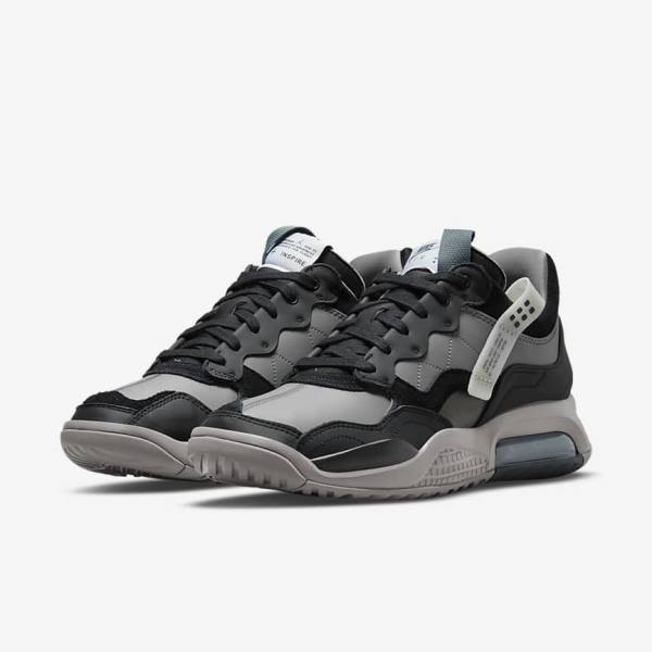 Men's Nike Jordan MA2 Trainers Blue Grey / White / Black | NK580QRJ