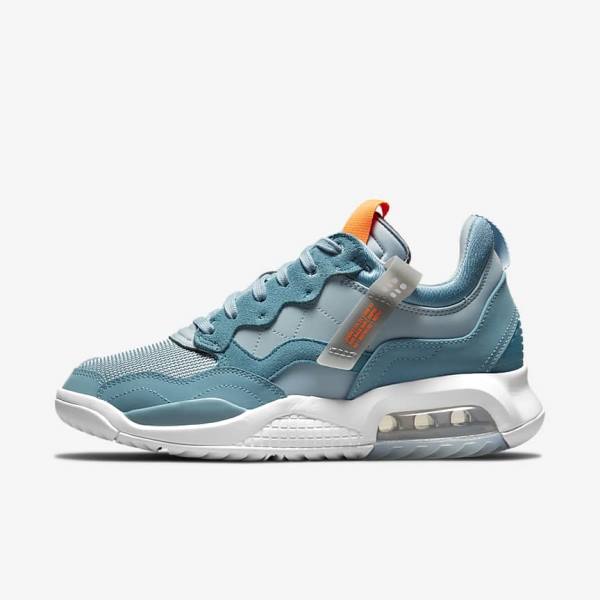 Men\'s Nike Jordan MA2 Trainers Light Blue / Grey / Orange | NK671XJF