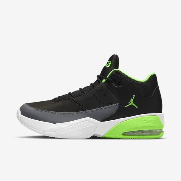 Men\'s Nike Jordan Max Aura 3 Trainers Black / Grey / White / Green | NK013WEM