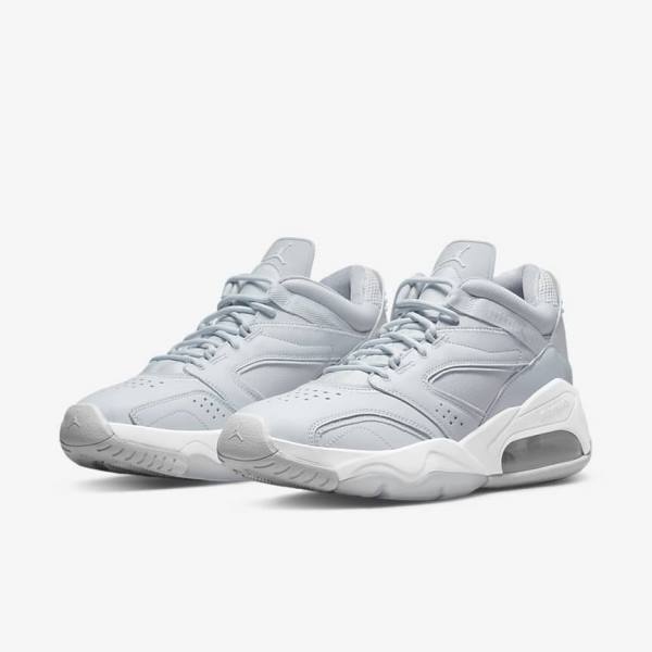 Men's Nike Jordan Point Lane Trainers Platinum / White / Grey | NK941PDK