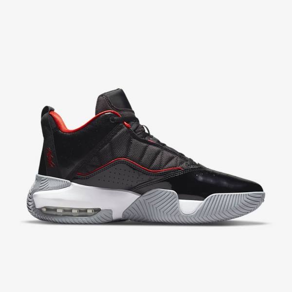 Men's Nike Jordan Stay Loyal Trainers Black / White / Grey / Red | NK259CGM