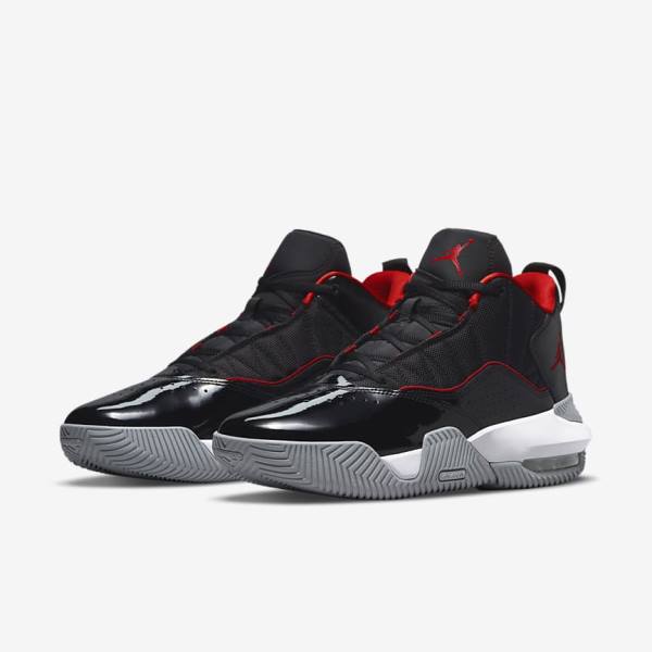 Men's Nike Jordan Stay Loyal Trainers Black / White / Grey / Red | NK259CGM