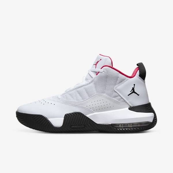 Men\'s Nike Jordan Stay Loyal Trainers White / Black / Pink | NK275IYK