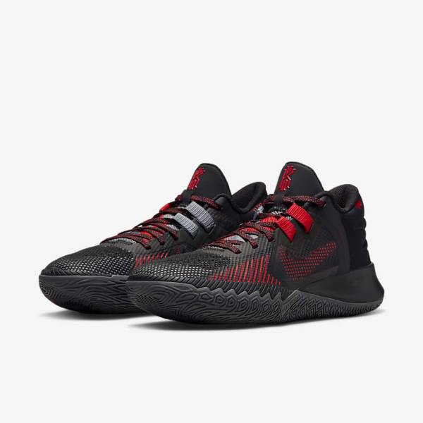 Men's Nike Kyrie Flytrap 5 Basketball Shoes Black / Grey / Red | NK526THB