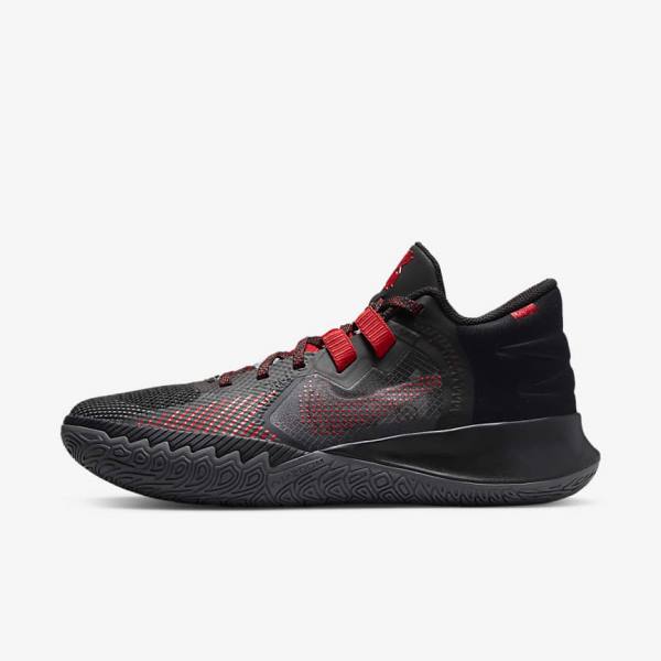 Men's Nike Kyrie Flytrap 5 Basketball Shoes Black / Grey / Red | NK526THB