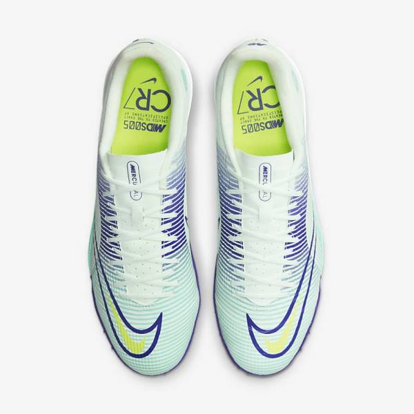 Men's Nike Mercurial Dream Speed Vapor 14 Academy TF Turf Football Shoes Green / Purple / Green | NK649KJT