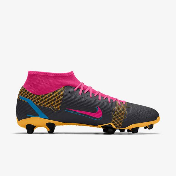 Men's Nike Mercurial Superfly 8 Academy By You Custom Football Shoes Multicolor | NK074DTC