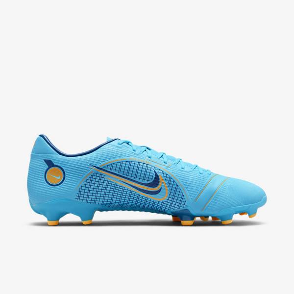 Men's Nike Mercurial Vapor 14 Academy MG Multi-Ground Football Shoes Blue / Orange | NK918BOK