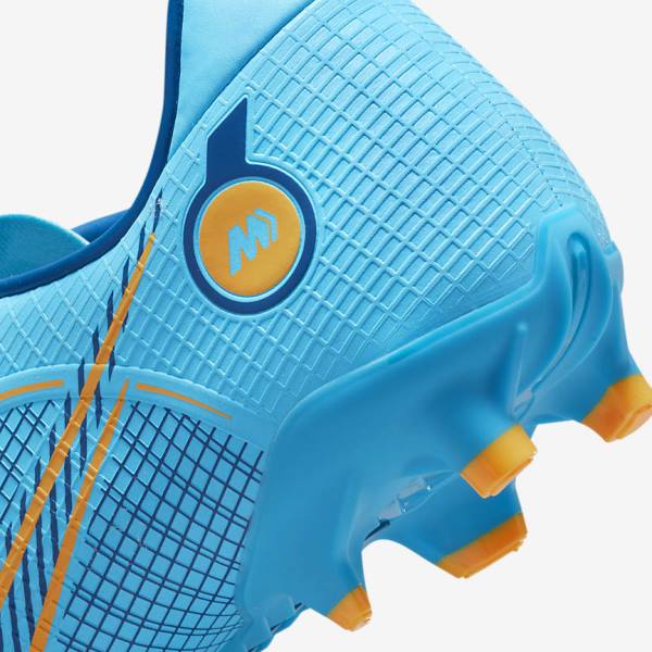 Men's Nike Mercurial Vapor 14 Academy MG Multi-Ground Football Shoes Blue / Orange | NK918BOK